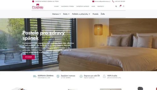 Poste pro zdravý spánek – eshop + marketing
